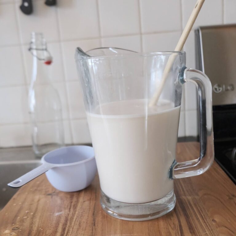 Homemade oat milk