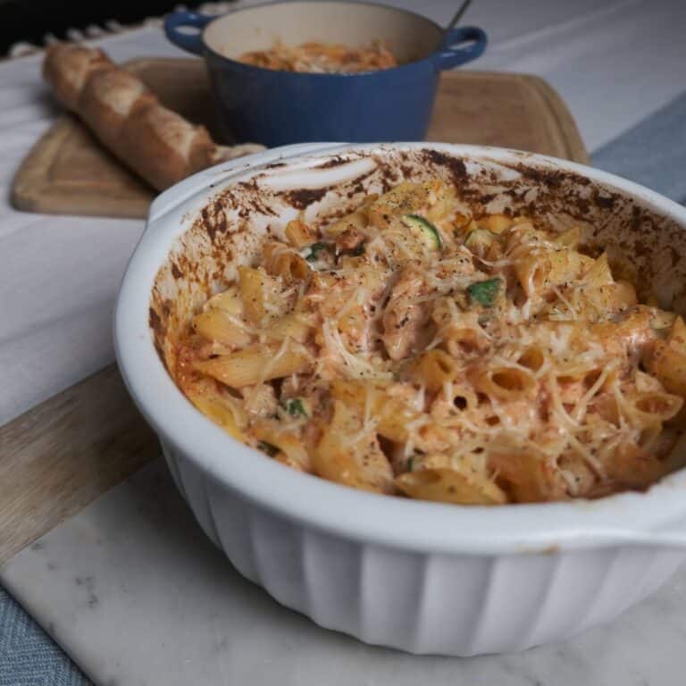 Baked zucchini pasta