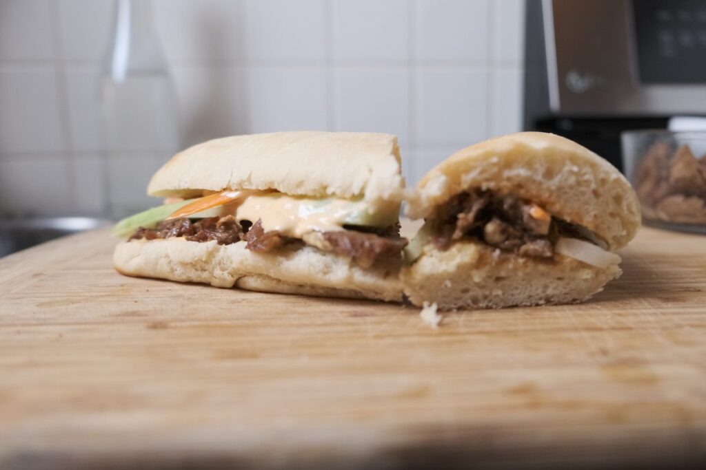 The assembled sandwich